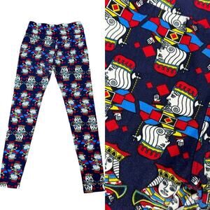 LuLaRoe King Queen Card Leggings One Size